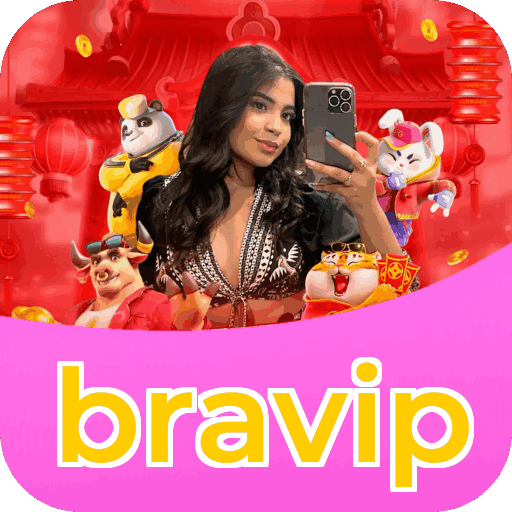 Interface do aplicativo bravip mostrando jogos disponíveis no iOS e Android